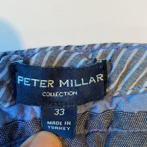 Peter Millar, men’s cotton shorts light blue size 33 - Picture 2 of 7
